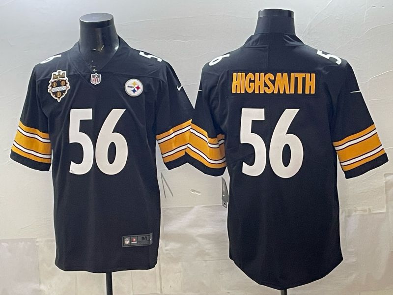 Men 2026 Pittsburgh Steelers #56 Highsmith Black Nike Limited NFL Jersey 02->pittsburgh steelers->NFL Jersey